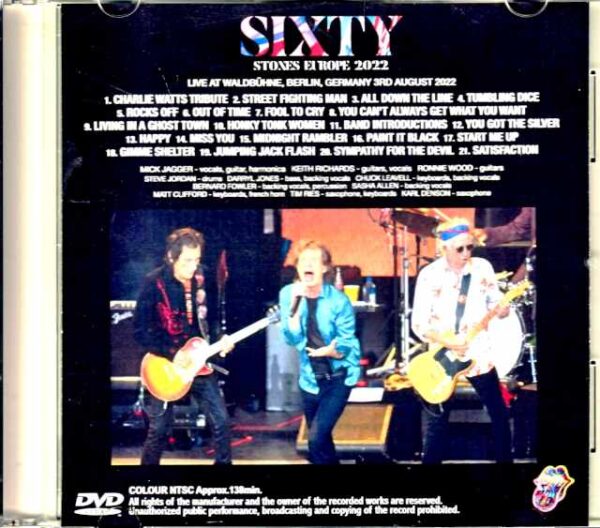 Rolling Stones/Germany 8.3.2022 Multi-cam New Edition - Image 2