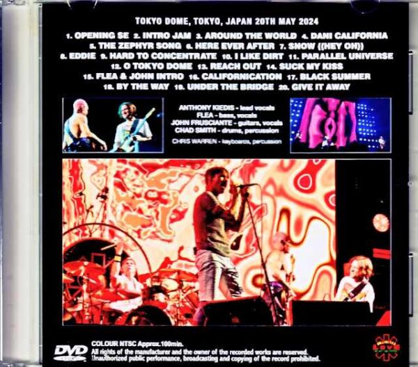 Red Hot Chili Peppers/Tokyo,Japan 5.20.2024 Complete Another Angle Edition Jewel Version - Image 2