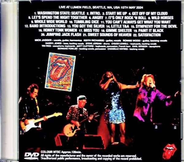 Rolling Stones/WA,USA 2024 Complete Multi-cam Edition Jewel Version - Image 2