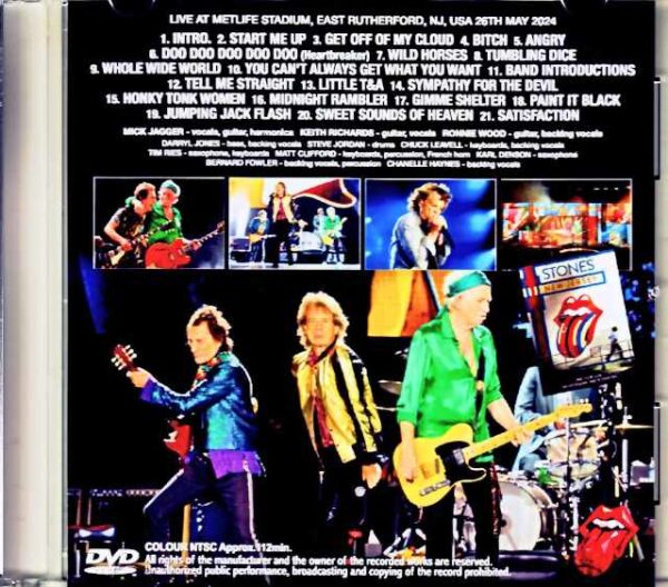 Rolling Stones/NJ,USA 5.26.2024 Complete Jewel Version - Image 2