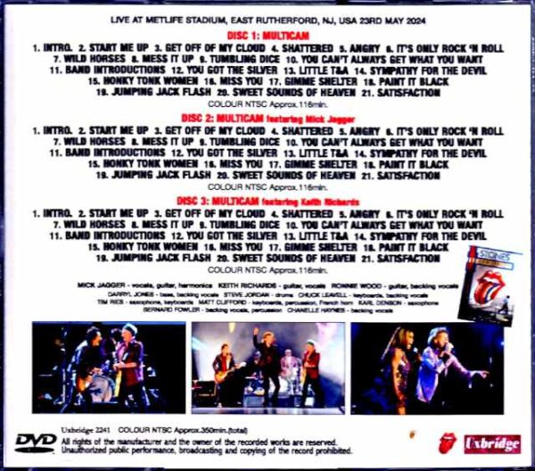 Rolling Stones/NJ,USA 5.23.2024 Complete Multi-Cam 3Shot Edition - Image 2