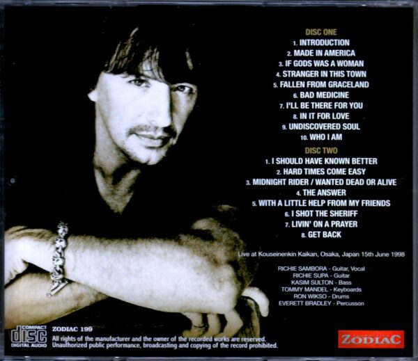 Richie Sambora/Osaka,Japan 1999 - Image 2