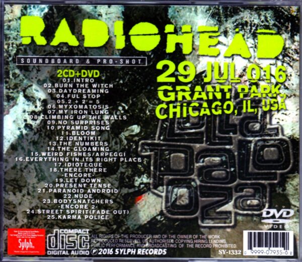 Radiohead/IL,USA 2016 - Image 2