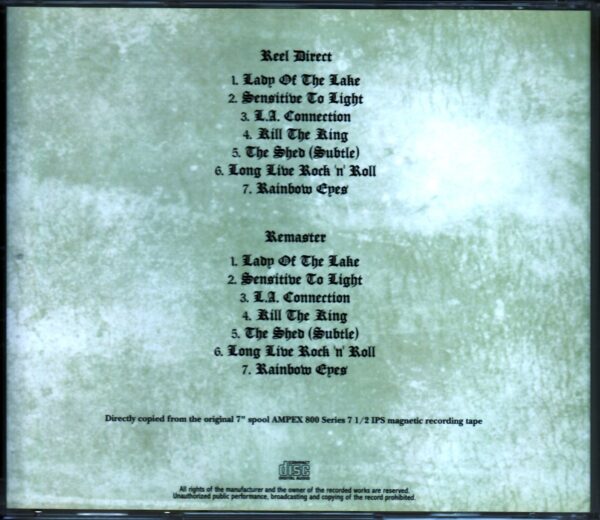 Rainbow/Long Live Rock N’ Roll Reel & Remaster - Image 2