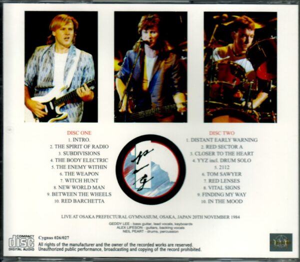 Rush/Osaka,Japan 1984 Upgrade - Image 2