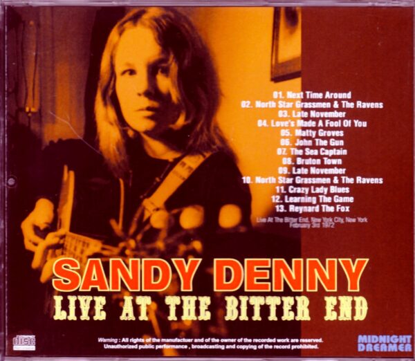 Sandy Denny/New York, USA 1972 - Image 2