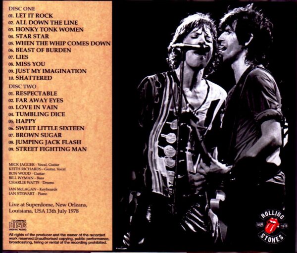 Rolling Stones/LA, USA 1978 Upgrade - Image 2