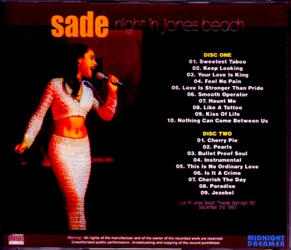 Sade/NY, USA 1993 - Image 2