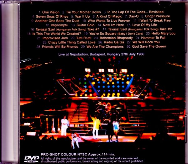 Queen/Hungary 1986 Multi-Cam Complete Edition - Image 2