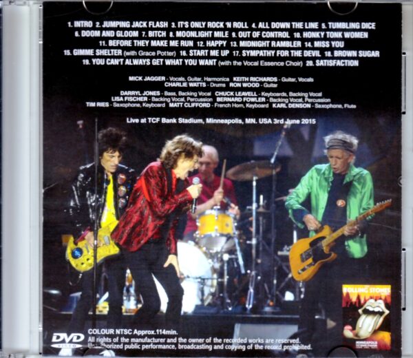 Rolling Stones/Mn, USA 2015 - Image 2