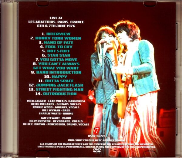Rolling Stones/France 1976 Japan Broadcast - Image 2