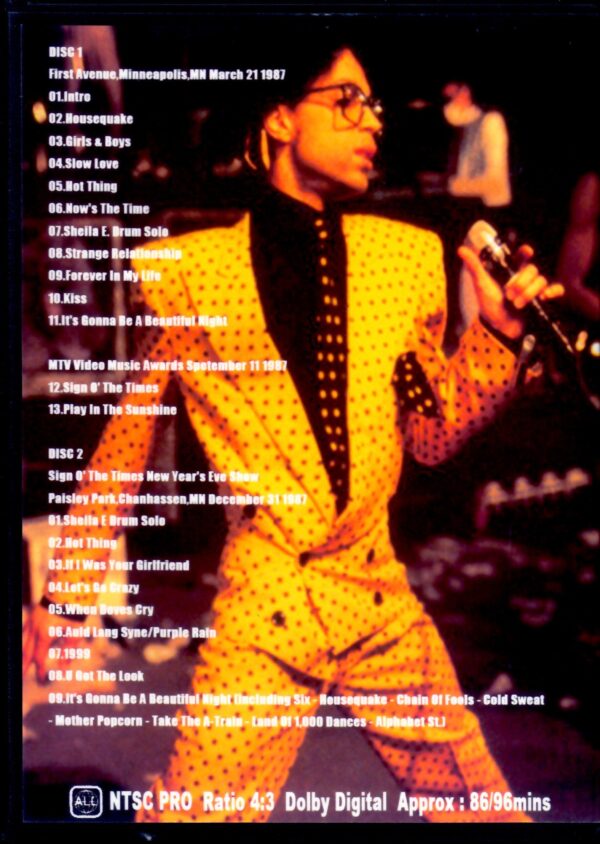 Prince/1987 Rare Live Performances - Image 2