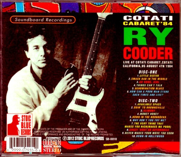 Ry Cooder/CA,USA 1984 - Image 2