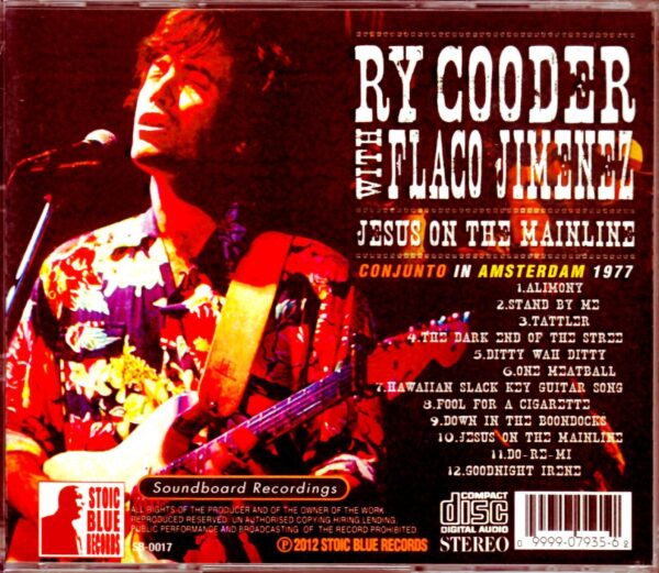 Ry Cooder/Netherlands 1977 - Image 2