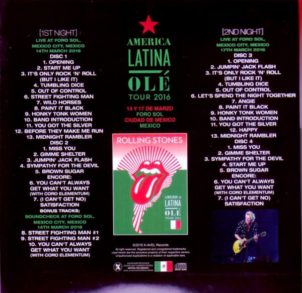 Rolling Stones/Mexico 2016 2Days - Image 2