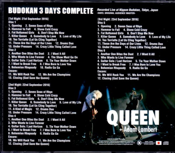 Queen,Adam Lambert/Tokyo,Japan 2016 3Days Pure Audience - Image 2