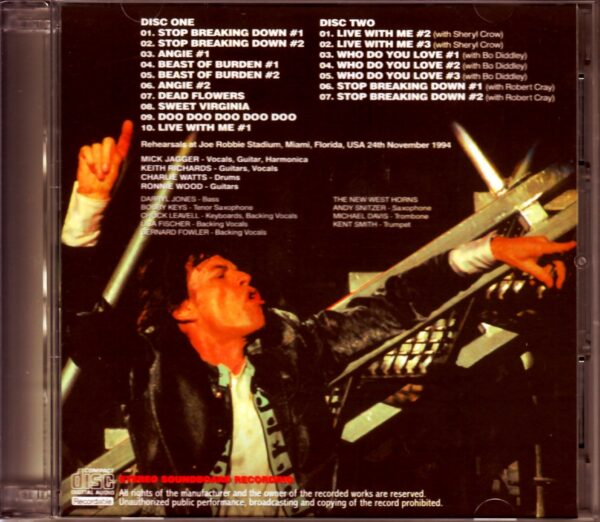 Rolling Stones/FL, USA 1994 Rehearsals - Image 2