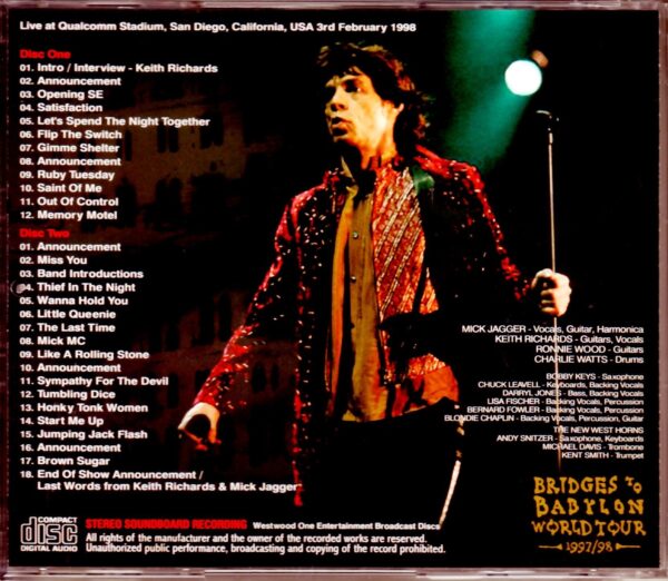 Rolling Stones/CA, USA 1998 - Image 2