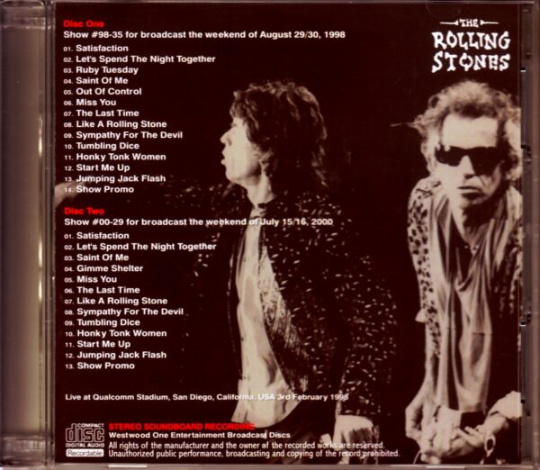 Rolling Stones/CA,USA 1998 Broadcast - Image 2