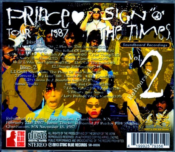 Prince/Mn,USA 1987 Rehearsal & more - Image 2