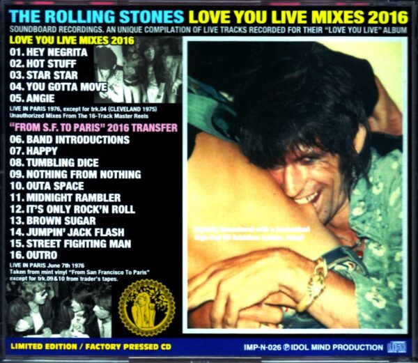 Rolling Stones/Live You Live Mixes & more - Image 2