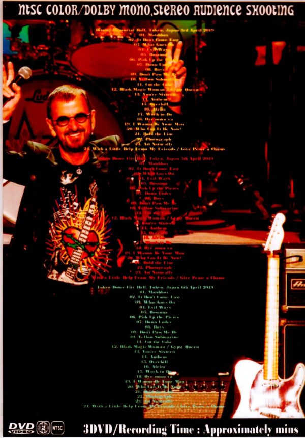 Ringo Starr and His All Starr Band Ringo Starr/Tokyo,Japan 2019 3 Days Complete - Image 2