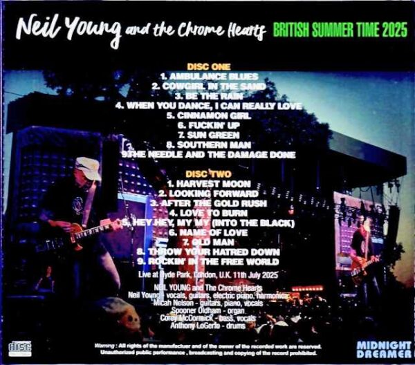 Neil Young and the Chrome Hearts Neil Young/London,UK 07.11.2025 Complete - Image 2
