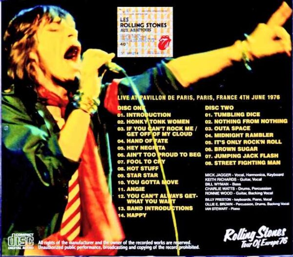Rolling Stones/France 06.04.1976 Complete - Image 2