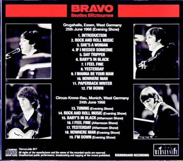 Beatles/West Germany 1966 2Days Complete Soundboard Second Edition - Image 2