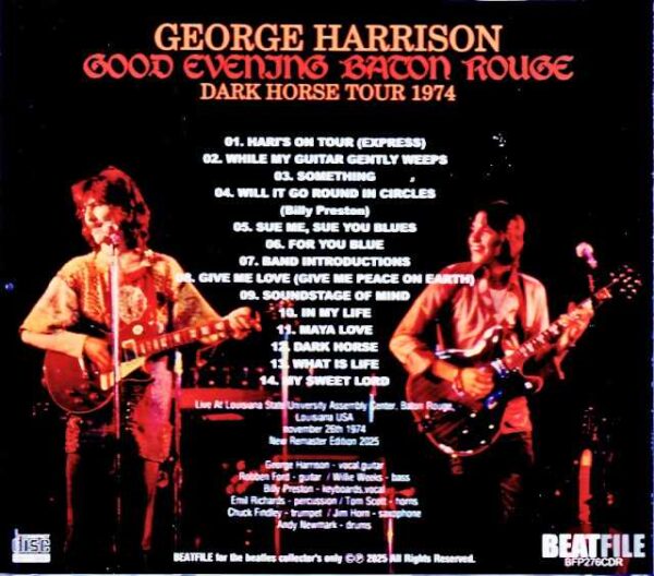 George Harrison/LO,USA 11.26.1974 - Image 2