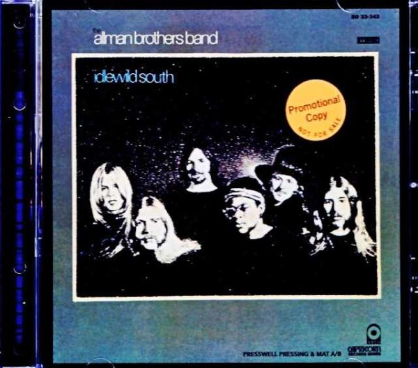 Allman Brothers Band/Idlewild South US Original Genuine First Pressing Promo Copy Edition