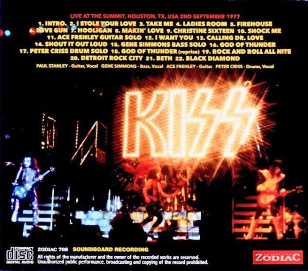 Kiss/TX,USA 09.02.1977 Complete Soundboard Edition - Image 2