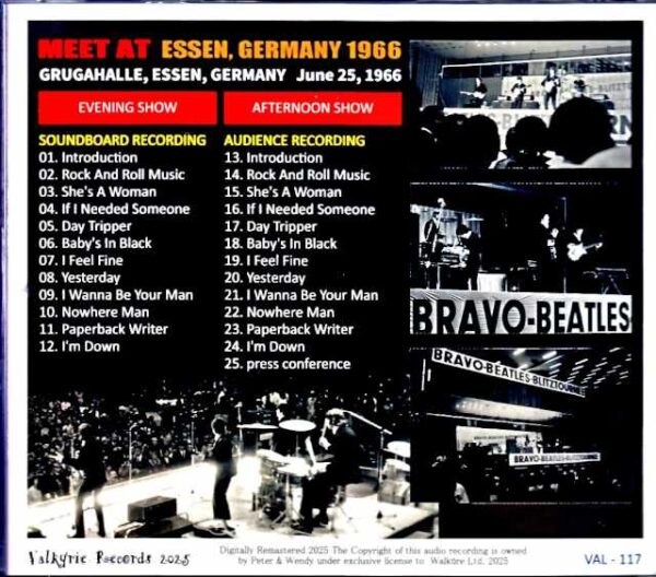 Beatles / Essen, Germany 1966 2 Shows Complete - Image 2