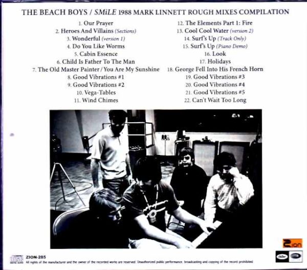 Beach Boys/Smile Unreleased 1988 mono mixes Compilation by Mark Linnett Edition - Image 2
