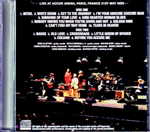 Eric Clapton/France 05.31.2025 Complete Original Master Edition - Image 2