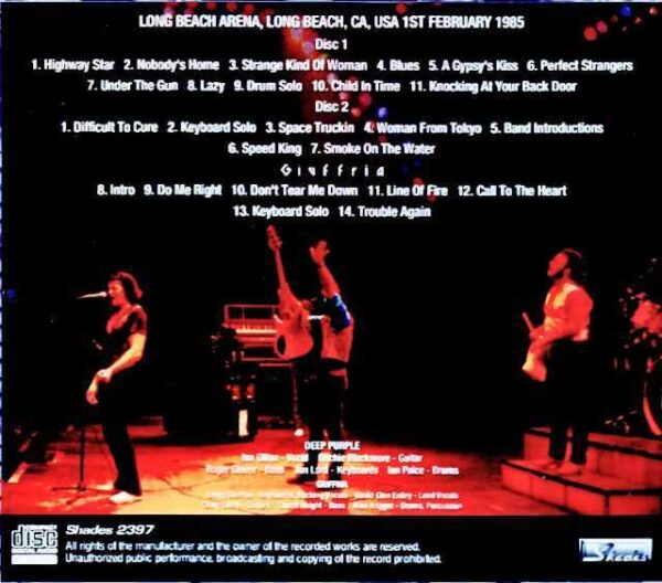 Deep Purple Giuffria Deep Purple Giuffria/CA,USA 02.01.1985 Complete Upgrade - Image 2