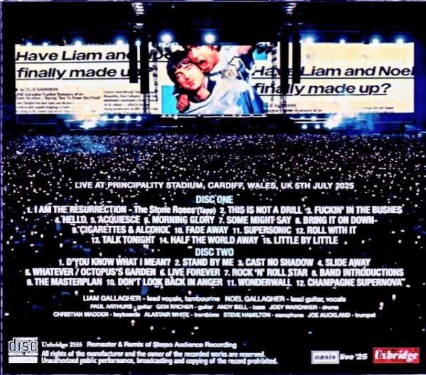 Oasis/England,UK 07.05.2025 Complete Remaster and Remix Edition - Image 2