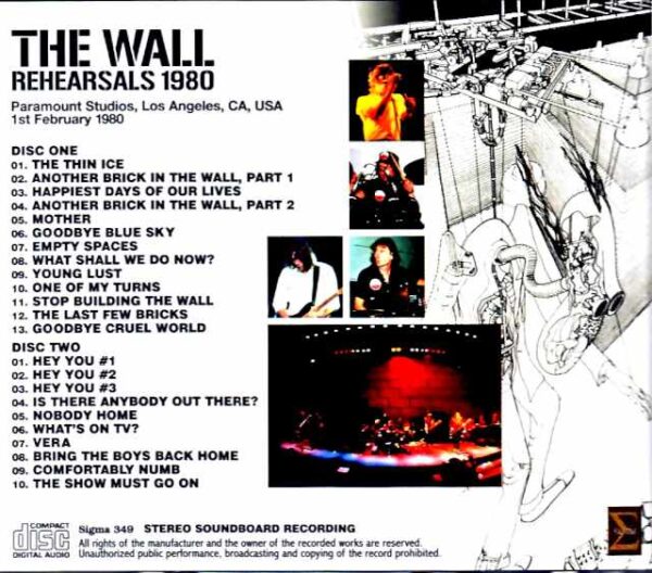 Pink Floyd Pink Floyd/CA,USA 1980 Rehearsals Complete Upgrade - Image 2