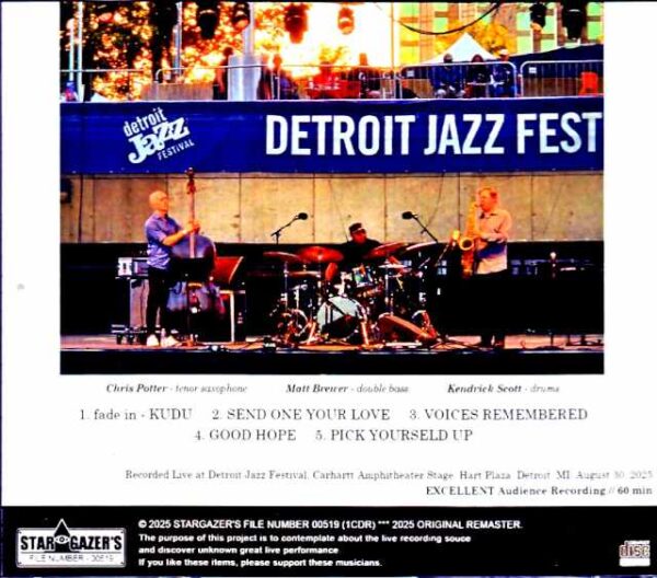 Chris Potter Trio Chris Potter/MI,USA 08.30.2025 - Image 2