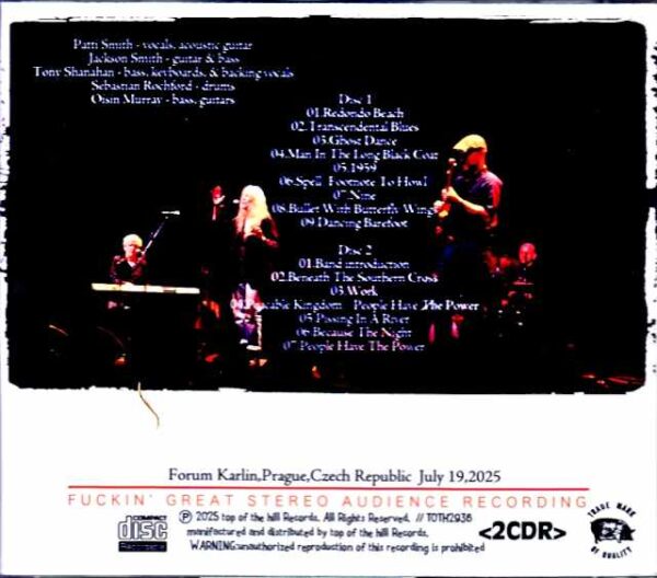 Patti Smith Quartet Patti Smith/Czech Republic 07.19.2025 Complete - Image 2