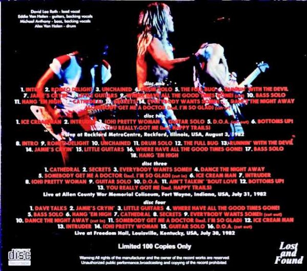 Van Halen/US Tour 1982 Collection - Image 2