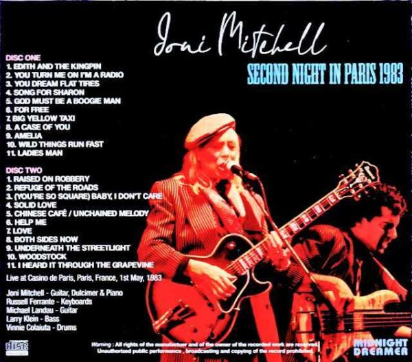 Joni Mitchell Joni Mitchell/France 05.01.1983 - Image 2