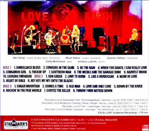 Neil Young and the Chrome Hearts Neil Young/Europe Tour Collection 2025 - Image 2