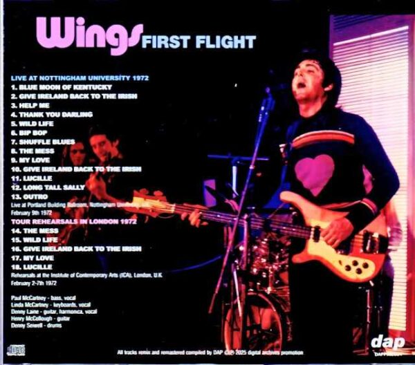 Paul McCartney Wings/England,UK 02.09.1972 & more - Image 2