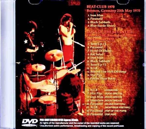 Black Sabbath / Various Pro-Shot Footage 1970's Jewel Version - Image 2