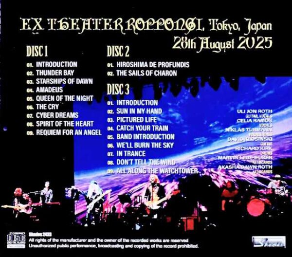 Uli Jon Roth Uli Jon Roth/Tokyo,Japan 08.28.2025 Complete - Image 2