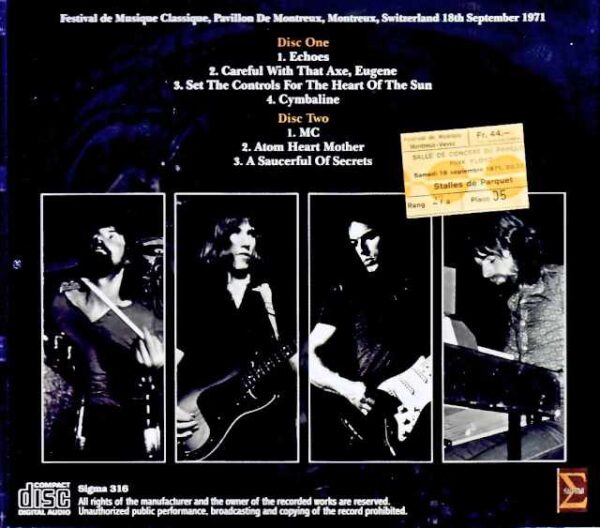 Pink Floyd Pink Floyd/ Switzerland 1971 Complete Stereo Pre-FM Master Edition - Image 2