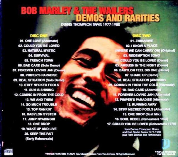Bob Marley and the Wailers Bob Marley/Dennis Thompson Mixes and Dub Studio Tapes 1977-1980 - Image 2