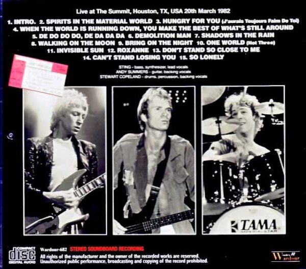 Police / TX, USA 03.20.1982 Soundboard Edition - Image 2