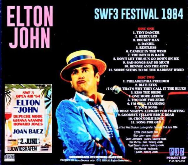 Elton John/Germany 06.02.1984 Soundboard Edition - Image 2